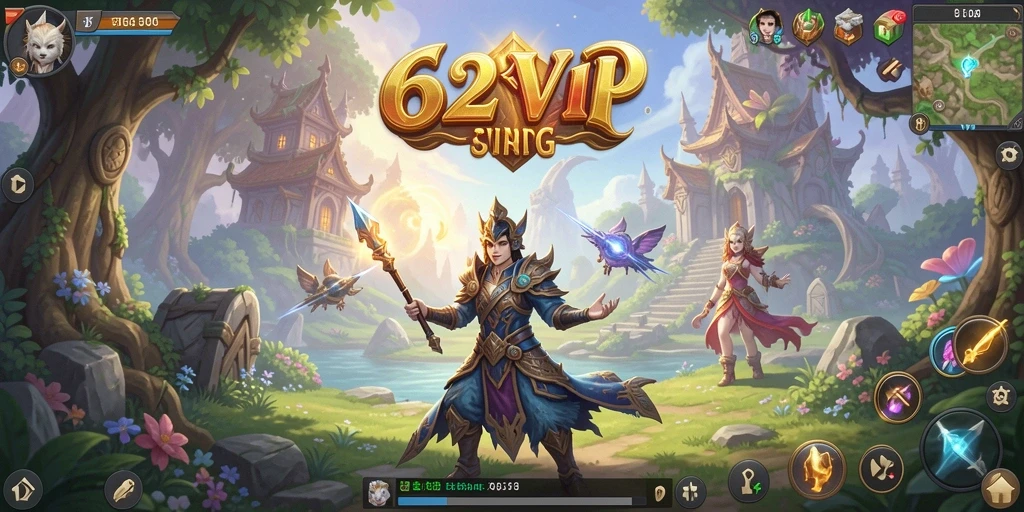 Tampilan gameplay <strong>62VIP</strong> yang memukau dan seru.