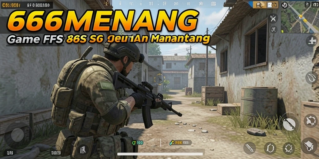 Tampilan gameplay yang intens dalam 666MENANG dengan aksi tembak-menembak yang seru.