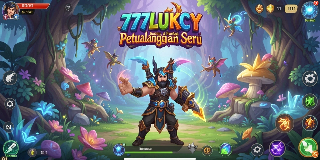 Screenshot utama 777LUKCY menampilkan semaraknya gameplay petualangan yang mendebarkan.