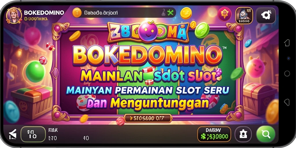 Tampilan utama gameplay BOKEDOMINO yang menarik dan seru.