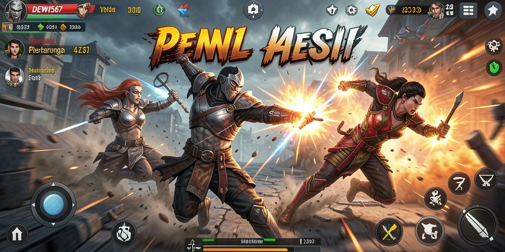 Tampilan seru dari gameplay DEWI567 yang penuh aksi.