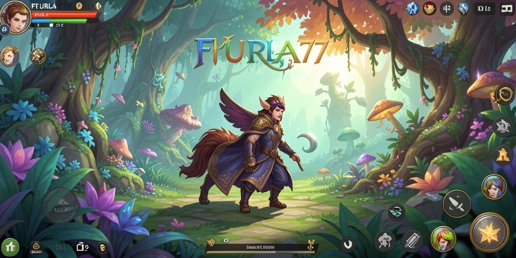Tampilan gameplay FURLA77 yang menarik dan penuh warna.