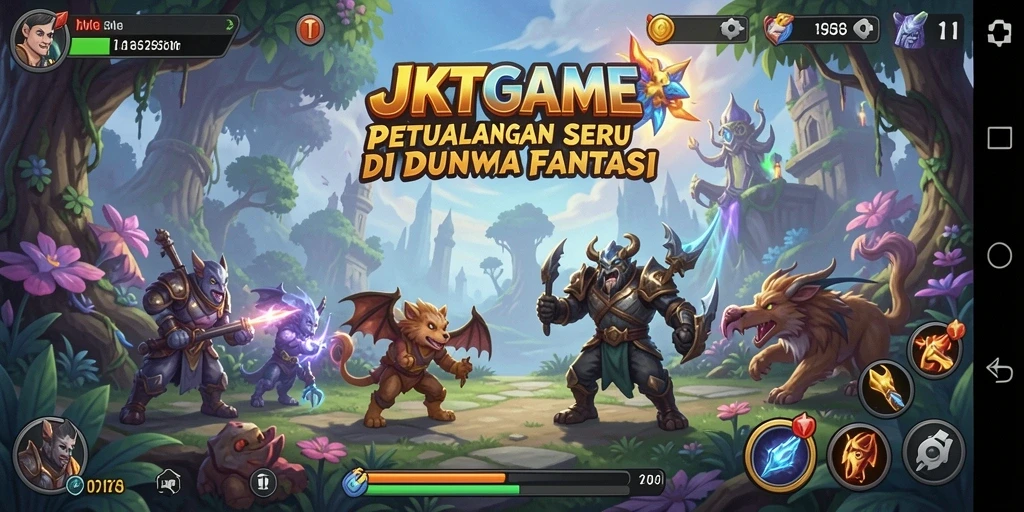Tampilan seru dari gameplay JKTGAME yang menakjubkan.