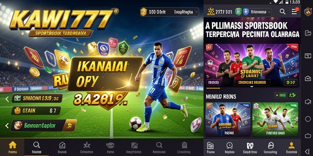 Tampilan gameplay menarik KAWI777 dengan opsi taruhan olahraga.