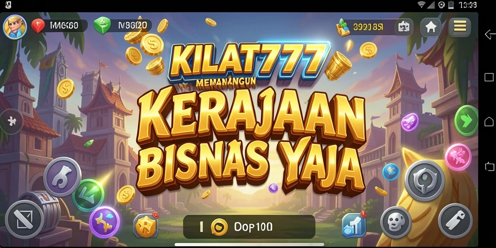 Tangkapan layar gameplay KILAT777 menampilkan aksi membangun kerajaan bisnis.