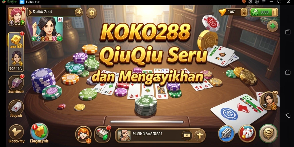 Tampilan menarik dan gameplay seru QiuQiu di KOKO288.