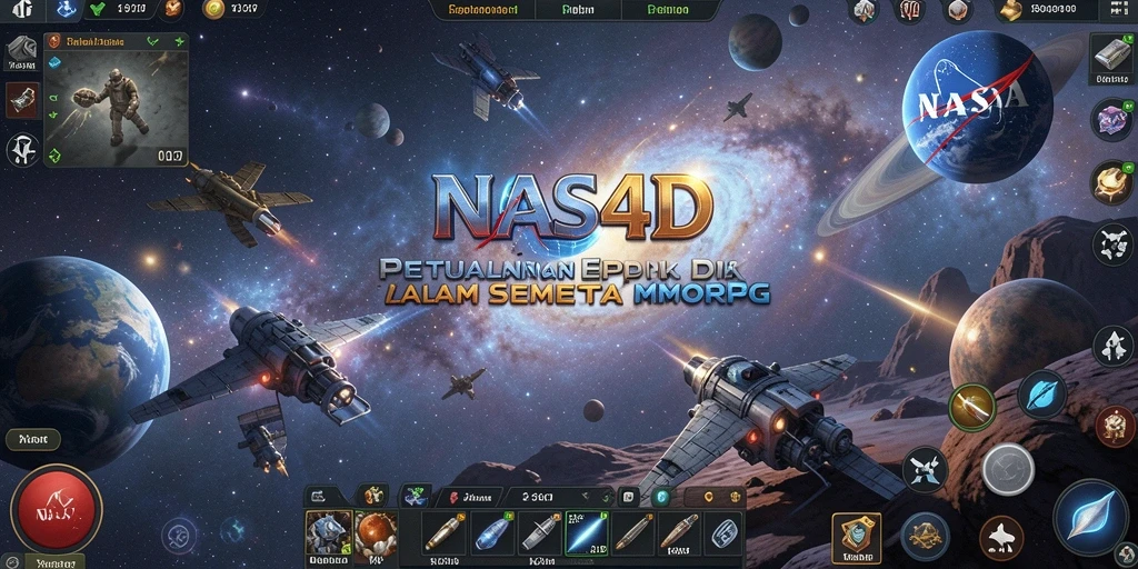 Gameplay menarik di dunia luar angkasa NASA4D dengan berbagai petualangan MMORPG.