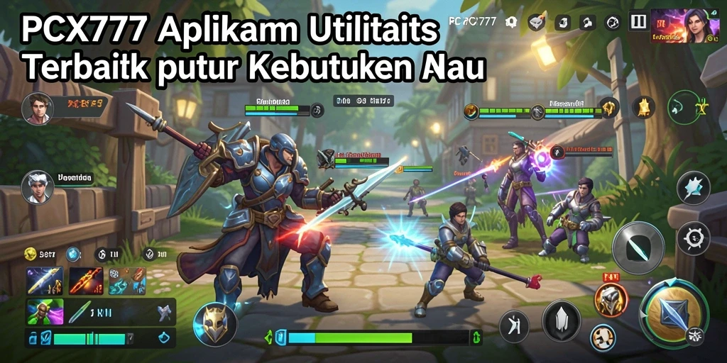 Tampilan utama PCX777 menunjukan antarmuka aplikasi yang bersih dan terorganisir.