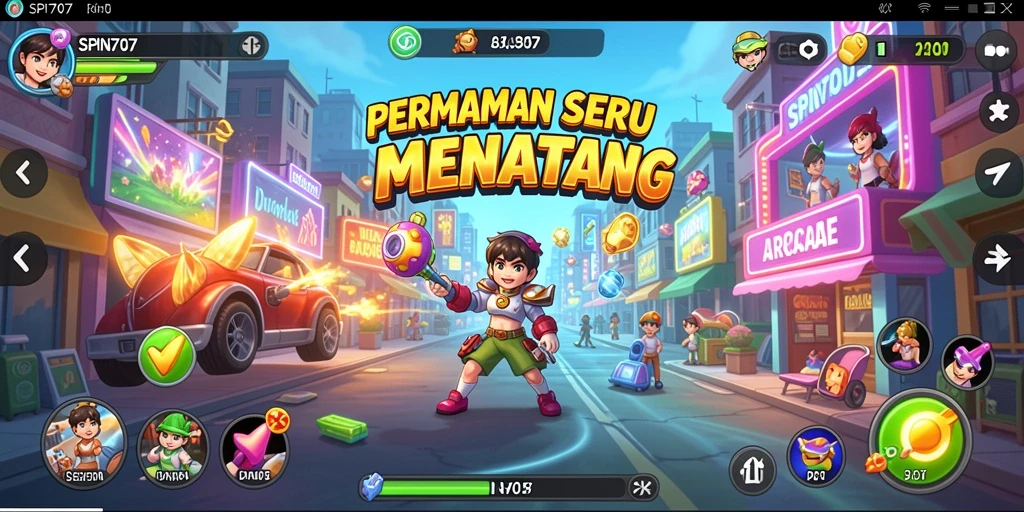 Screenshot gameplay SPIN707 menampilkan aksi seru dan grafis menarik.