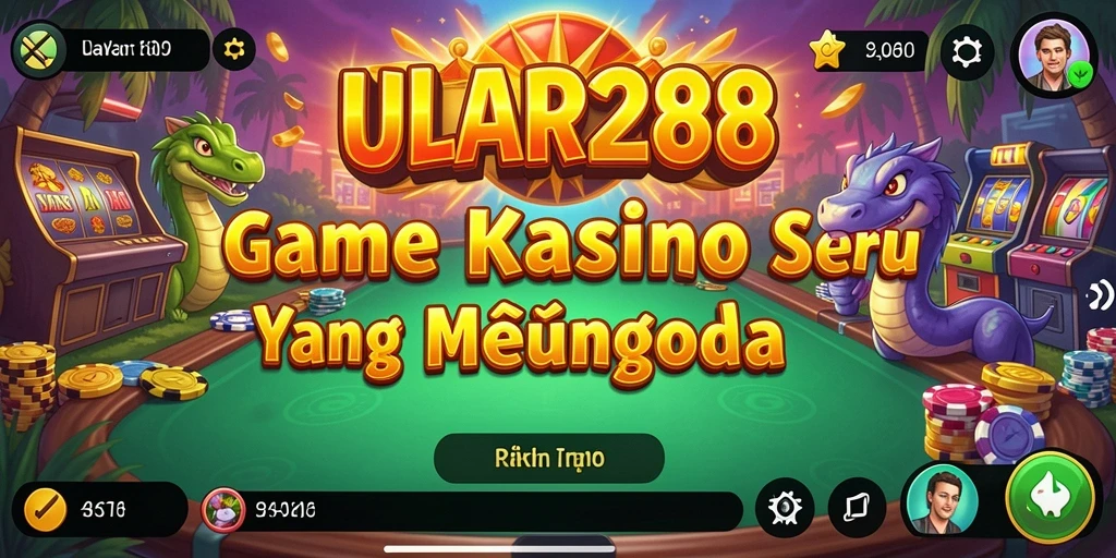 Screenshot ULAR288 yang menunjukkan gameplay kasino yang mendebarkan.